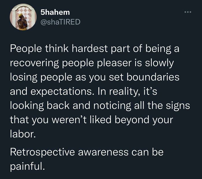 Being A People Pleaser Is A Major Tenant Of Being A Pickme. Men Will Only Love The 50/50, Sex Supply, And Maid Service, Not You As A Person