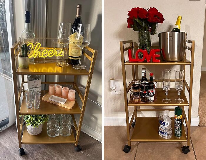 Wheels Of Wonder: A Rolling Utility Cart That's Both Handy And Trendy!