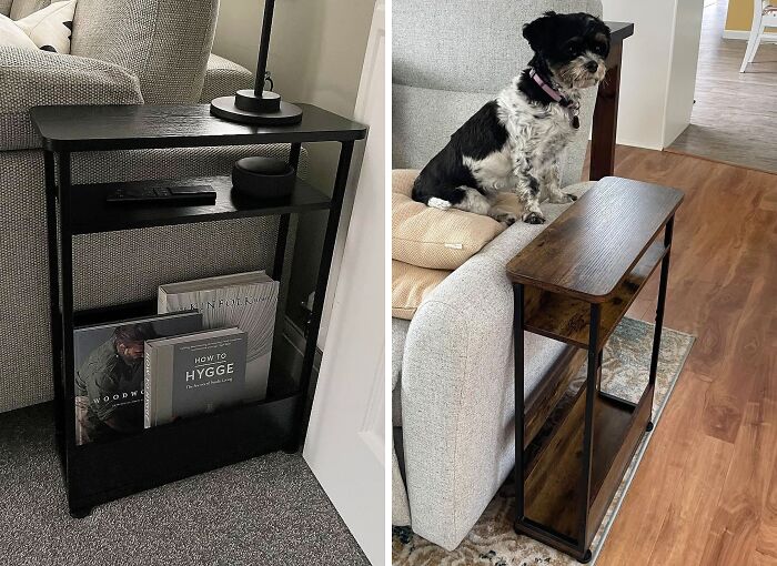 Slide This Vintage Narrow Side Table Between Your Couch Or Wall For A Perfect Fit And Extra Space!