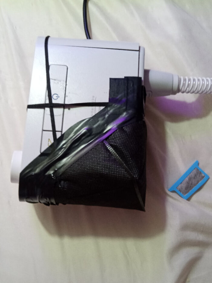 N95 Mask Is Now The Air Filter On My Cpap Machine