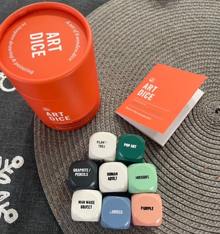 Sketch, Roll, Create: Art Dice Transform Ideas Into Artistic Journeys!