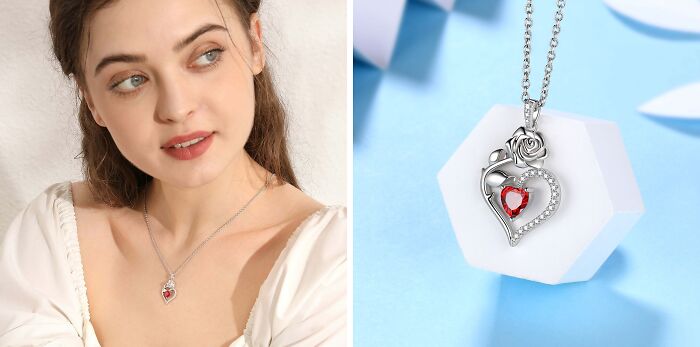 Elegance In Bloom: Beautlace’s Sterling Rose Necklace