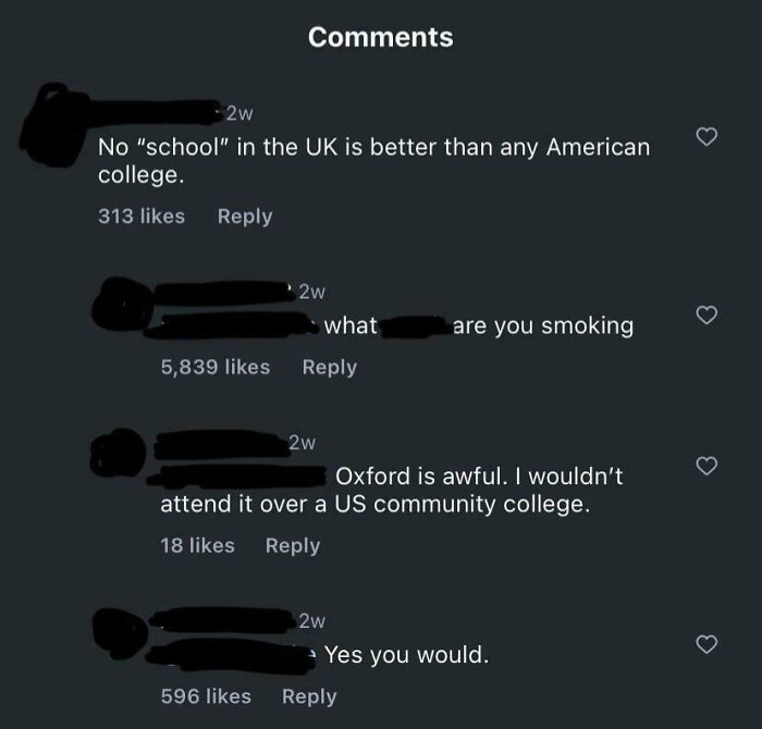 Oxford. Worse Than A Community College