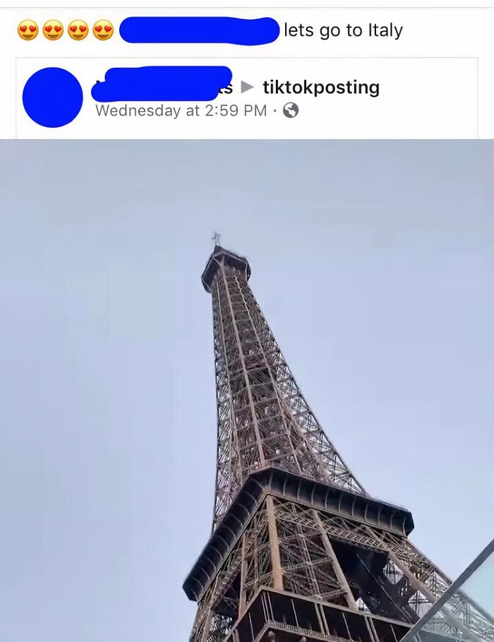 Italy: Home Of The Eiffel Tower