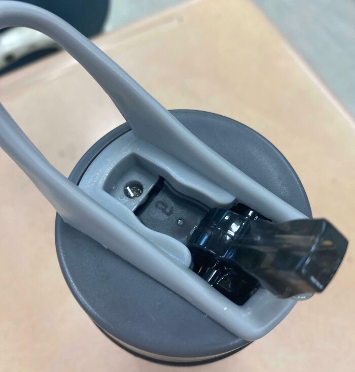 There’s No Hole To Relieve The Suction/Pressure In My Water Bottle, So I've To Stop Drinking Every Two Seconds. And Every Time I Stop Drinking It Makes Noise