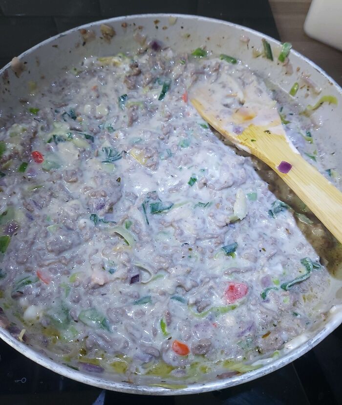 And Here's My Boyfriend's Carbonara Attempt