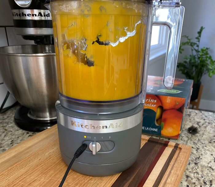 Our Food Processor Is Battery-Powered, But The Battery Only Lasts For 2 Minutes, And I Can't Use It While It's Charging