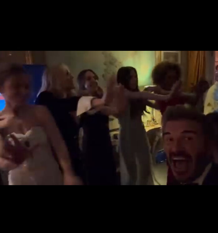 Victoria Beckham Parties Away With Spice Girls And Ends The Night On David Beckham&rsquo;s Back
