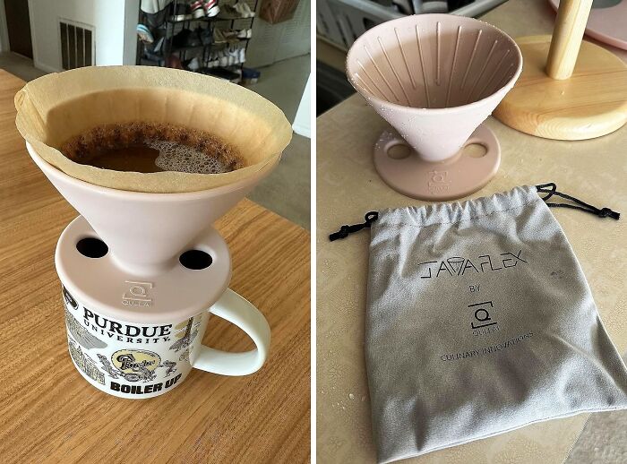  Premium Foldable Silicone Pour Over Coffee Maker - Fold It, Pack It, Brew Great Coffee Anywhere!