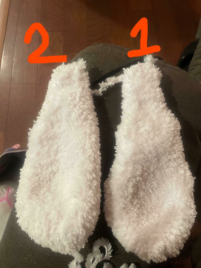 Making Bunny Ears For A Plush And It’s Extremely Funny To See How Much You Learned On The Second Attempt Of Something