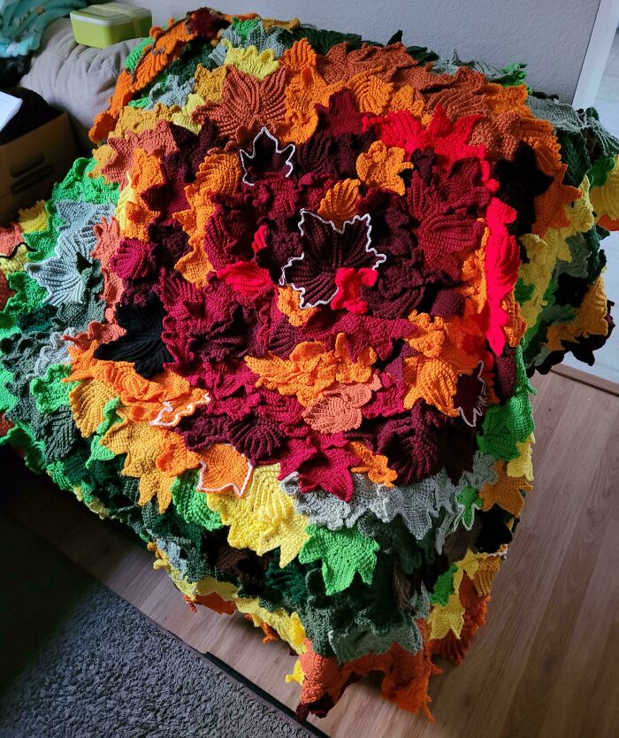 An Homage To 2023 (A Temperature Blanket)