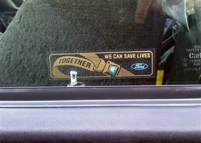 Is This Sticker From The 90's? Probably Not. Is The Memory Of Staring At It While Being Driven Everywhere From The 90's? Absolutely