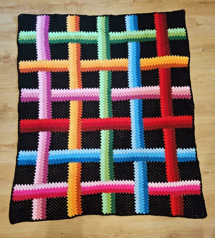 This Is The First Time I've Ever Made A Blanket Using Granny Stitch Without Getting Bored Halfway Through