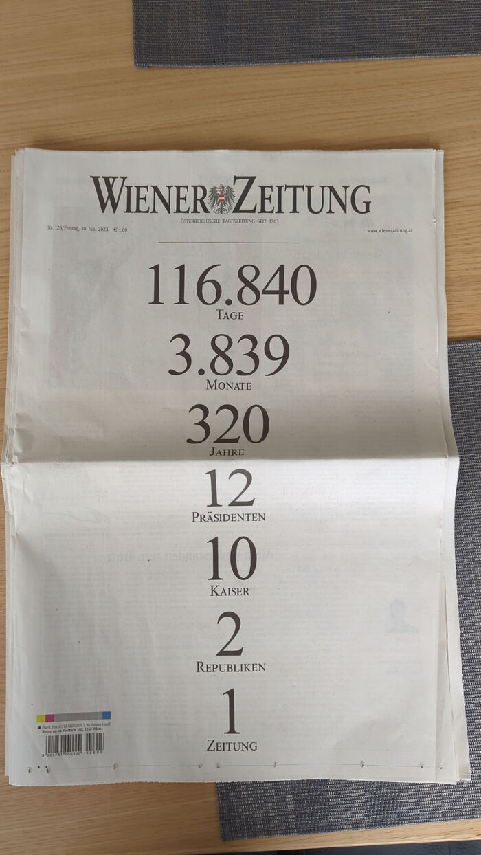 Today The World's Oldest Continuously Published Newspaper Released It's Final Edition - After 320 Years