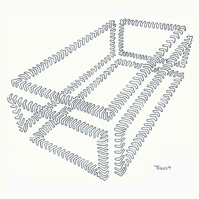 I Wanted To Share A Drawing That Took All My Brain Power To Create. This Is One Non-Intersecting Line