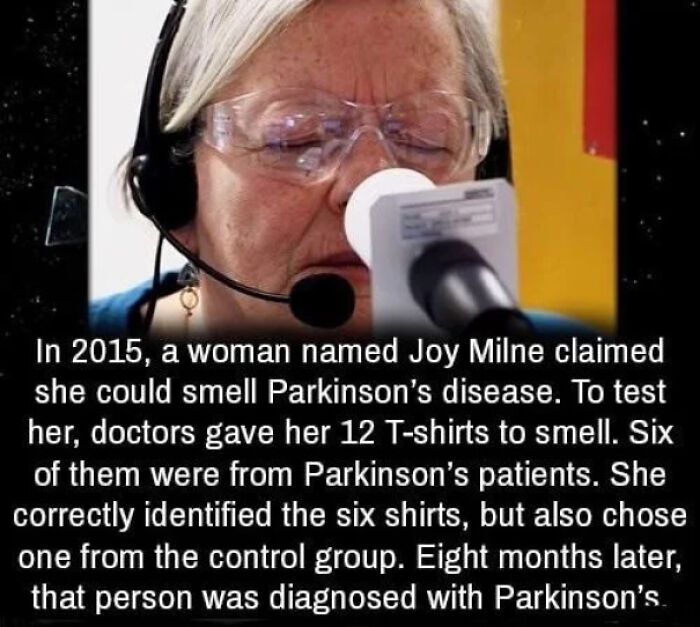 She Can Smell Parkinson's Disease
