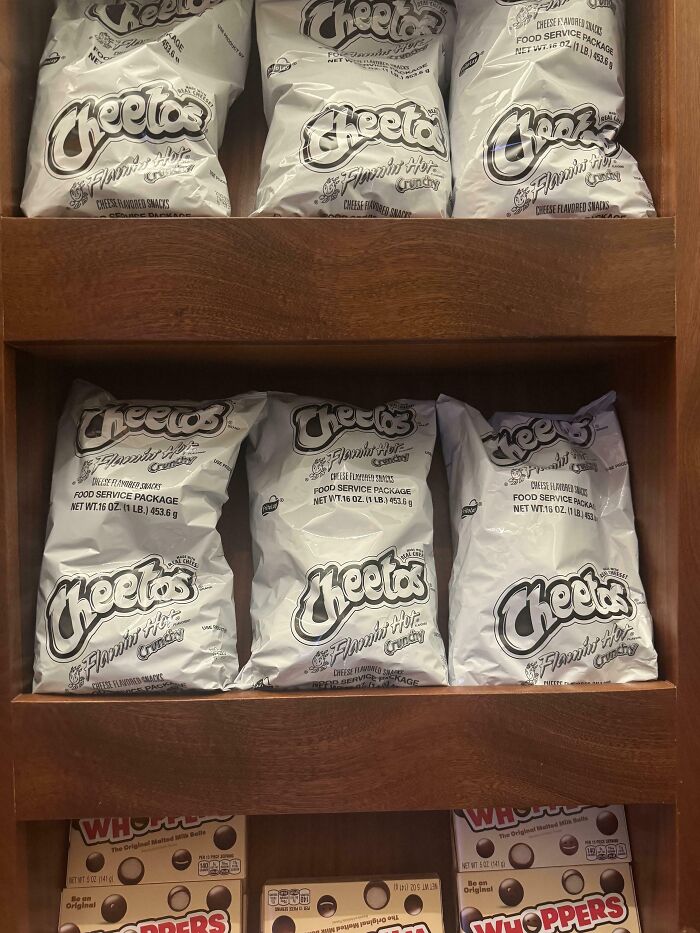 Flaming Hot Cheetos Being Sold In A Hotel In Commercial Packaging