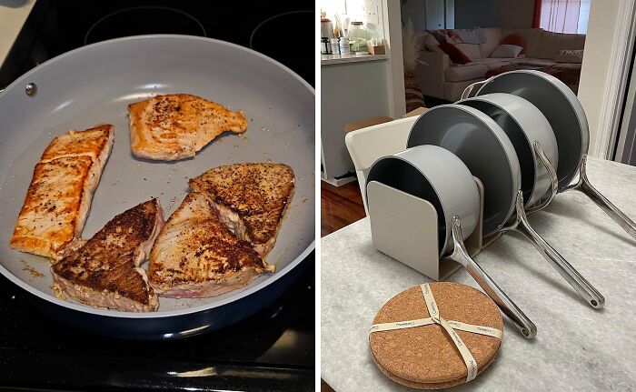 Level Up Mom's Kitchen Vibes With Ceramic Cookware Set - Where Cooking Gets Lit