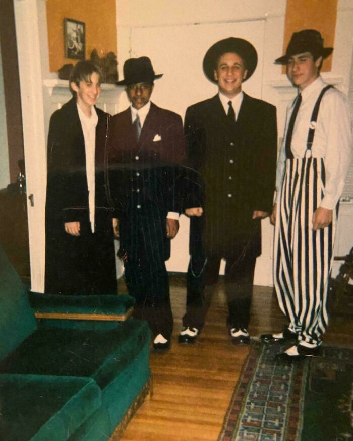 My Friends & I Rocking Our Zoot Suits During The Swing Craze In The 90s