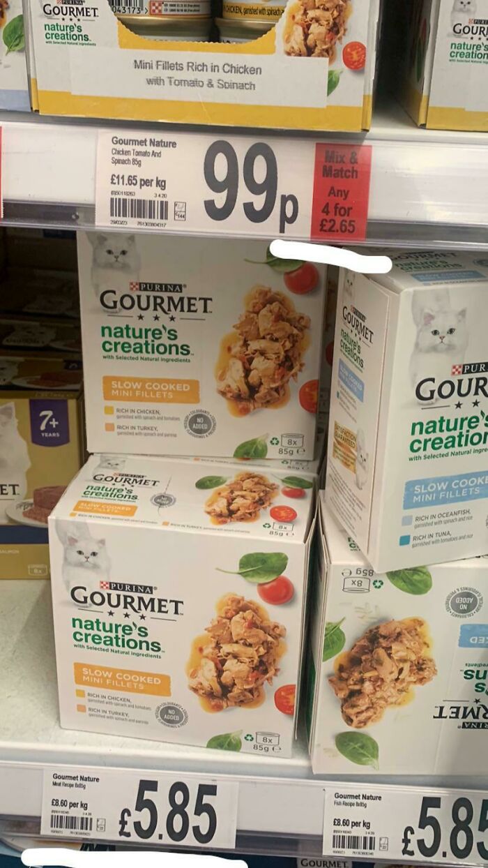 5.85 For 8 Or 2 Lots Of 4 For 5.30