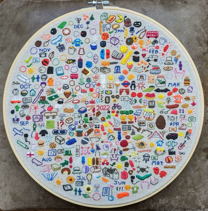 Finished My Embroidiary... Only A Year Late