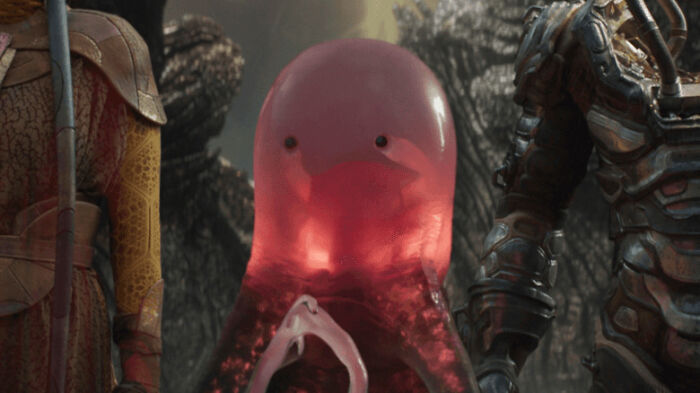 In Ant-Man And The Wasp: Quantumania (2023), This Blob Says "I Don't Have Holes" Early In The Movie, And Much Later Screams "I Have Holes" After Getting Shot Multiple Times. This Joke Is The Most Complex Piece Of Screenwriting From This Movie