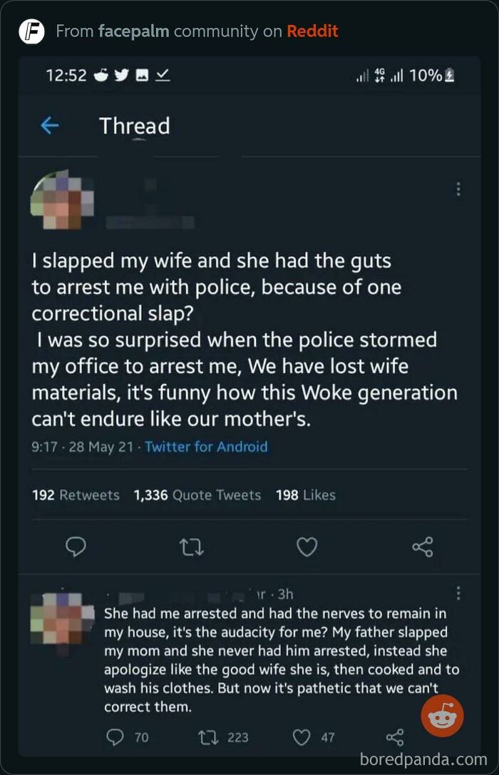 Screenshot of a misogynistic Twitter thread receiving backlash and reality checks from the online community.