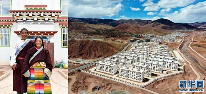 Planned Towns Built For Forcibly Relocated Tibetan Families In Markham, Tibet By The CCP