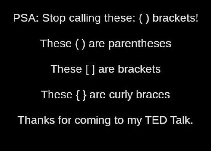 Parenthesesnebracketsnebraces