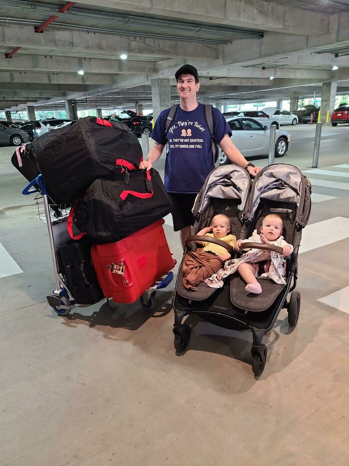 Creo que he alcanzado el nivel máximo de padre: hemos llegado al aeropuerto con 4 horas de antelación