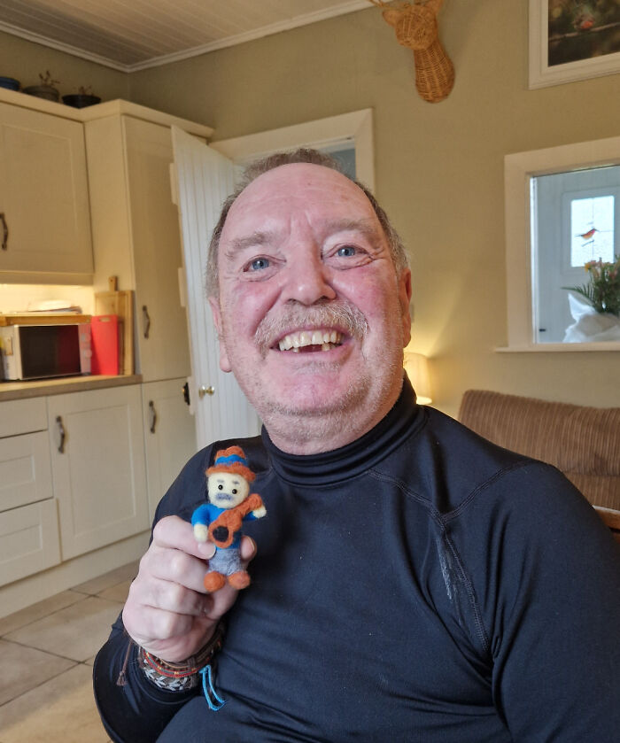 I Needle Felted My Stepdad As A Last Minute Gift For His 70th