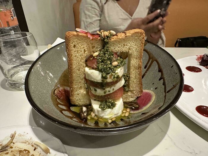 Ordered "Caprese" Sandwich At An Italian Restaurant At A 5 Star Resort In Mexico