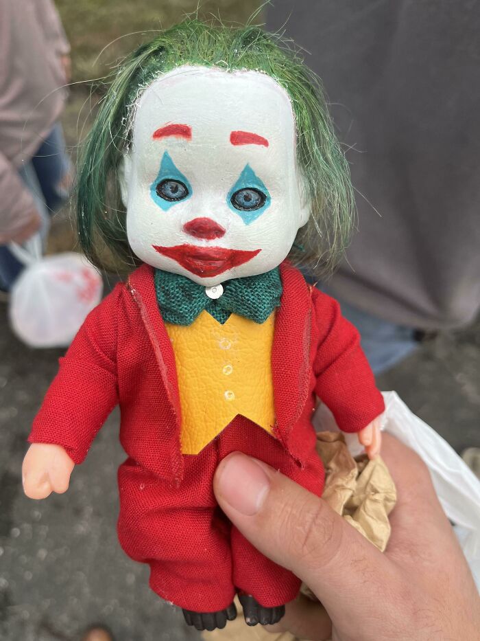 This Old Lady Was Selling Her Painted Baby Dolls At The Flea Market And Nobody Had Bought Any, It Was $20 But I Couldn’t Find It In Me To Haggle Her Down
