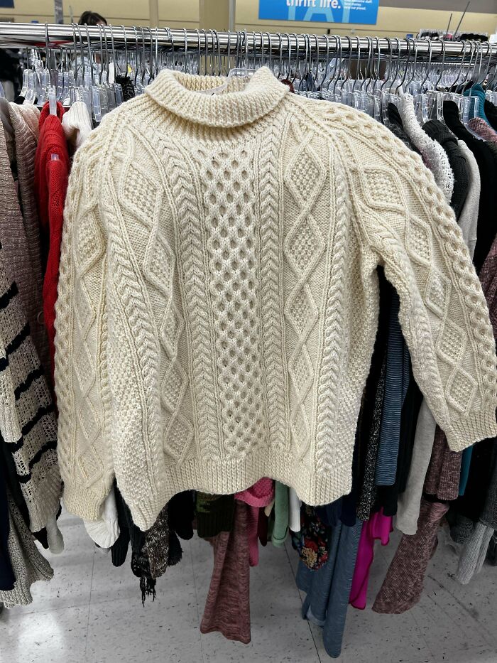 Omg Real Irish Fisherman’s Sweater