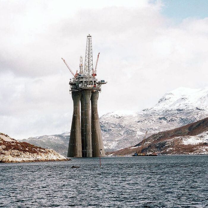 Oil Rig In Norway