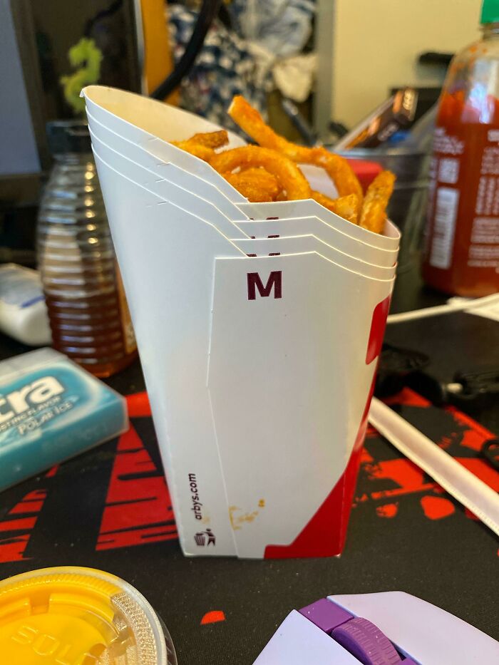 Arby’s Gave Me 4 Fry Containers