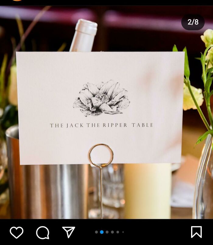 Tw: M***er, Death - This Truly Unhinged Theme, The Table Names Are Their "Favourite Serial K*****s"