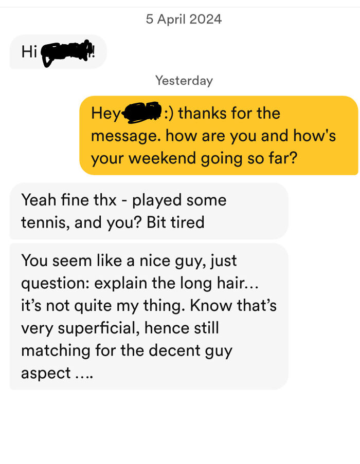 Interesting Introductory Statement On A Dating App!