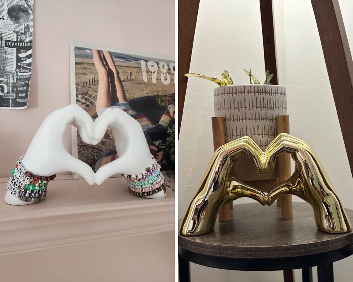 Shelf Love For Mom: Heart Hands Statue To Brighten Her Day!