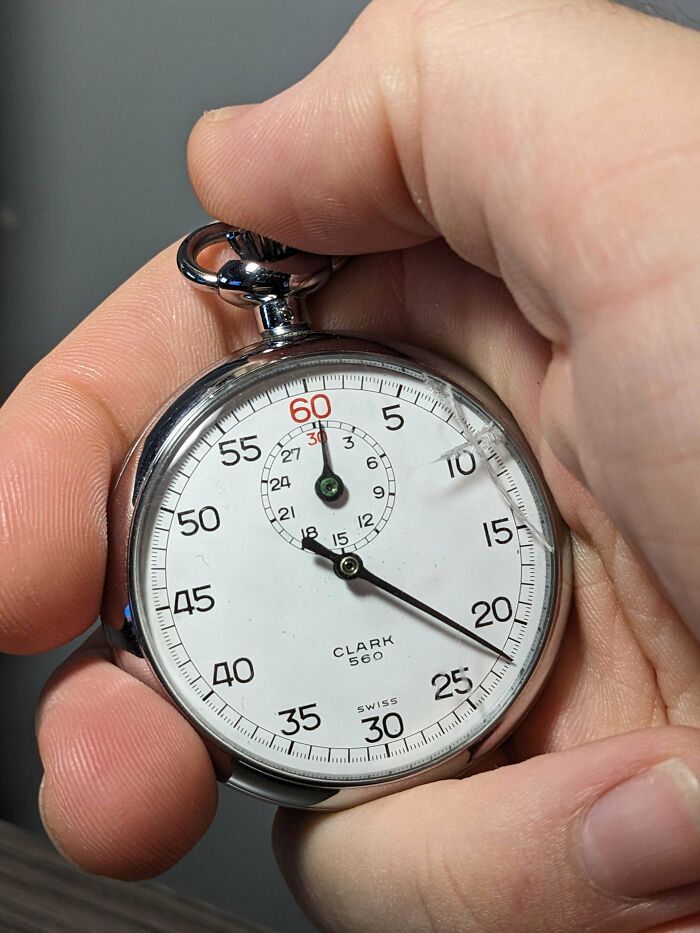 Clark Stopwatch. It Caught My Eye At A Flea Market. Paid $2 Bucks. The Timing Is Still Dead On Balls Accurate