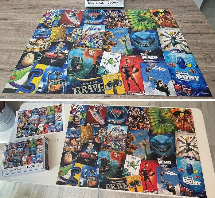 A Disney Pixar 2000 Pieces Jigsaw Puzzle Is The Perfect Activity For Their Next Disney Movie Marathon!