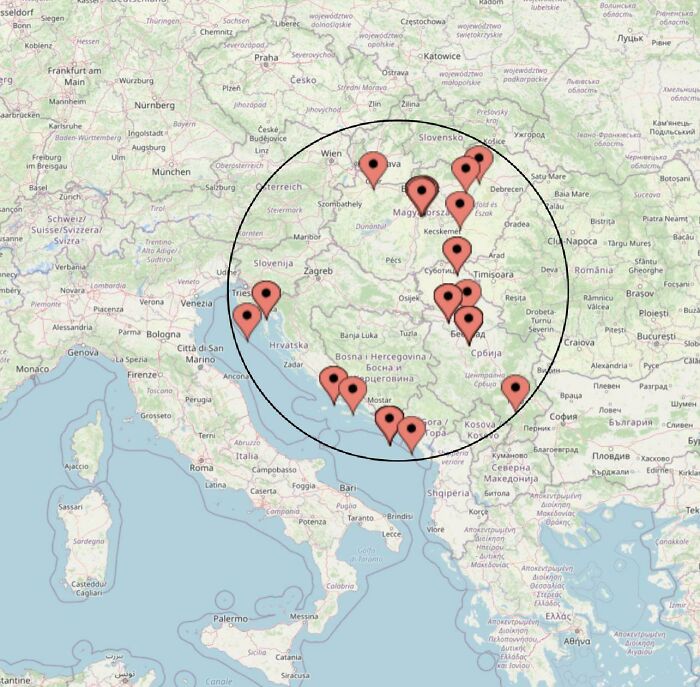 After Tokyo 2020 This Map Remains The Same. All Men’s Water Polo Gold Medal Winners Since 2000 Were Born Inside This Circle