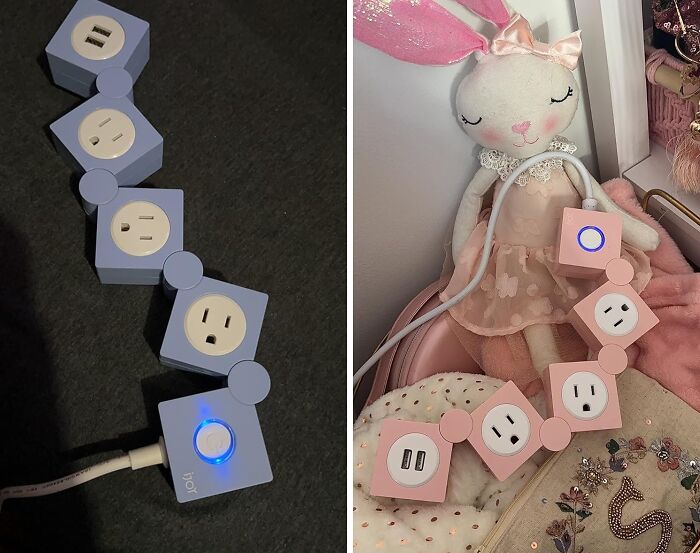 We Never Expected To Think A Power Strip Is Cute, But Here We Are. This Flexible Power Strip Is Both Functional And Adorable!
