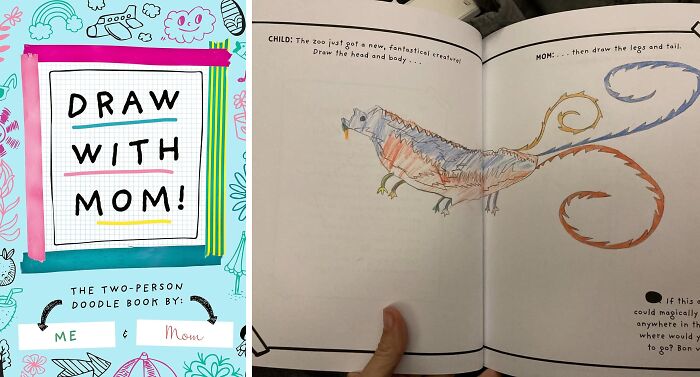 Draw With Mom doodle book, a cheerful and affordable Mother's Day gift idea under $20.