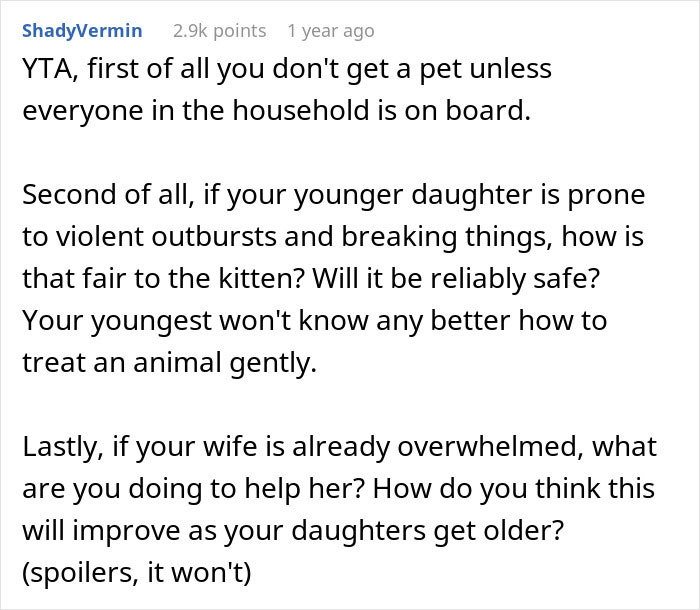 Dad Done Seeing Elder Daughter Suffer Over Her Disabled Sister, Gets Her A Kitten, Drama Ensues - 20