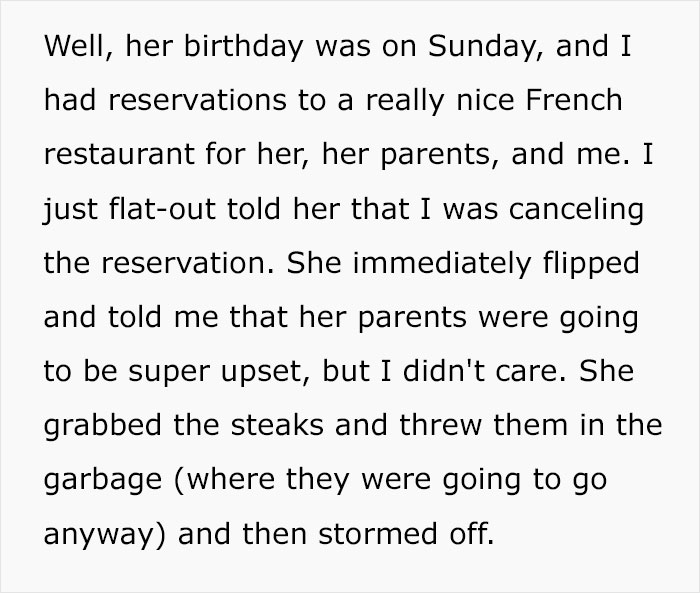 "I've Never Been So Disgusted With Her": GF Cooks Guy Steaks, Pretends She's An Idiot