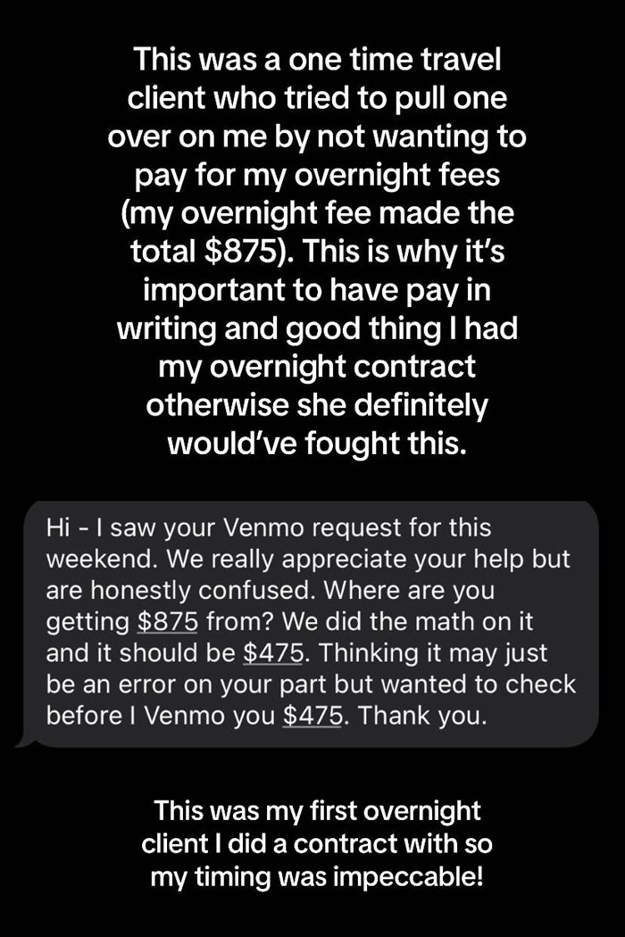 Nanny Shares Screenshots Of The Most Entitled Things Parents Have Asked For And Goes Viral - 7