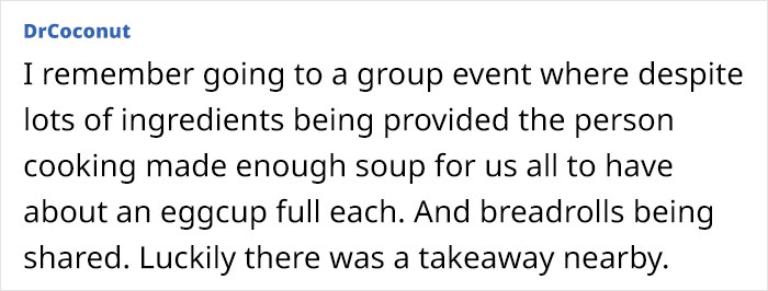 Woman Upset After Being Invited To Dinner Party Where She Was Served Salad While Others Had A Feast - 12
