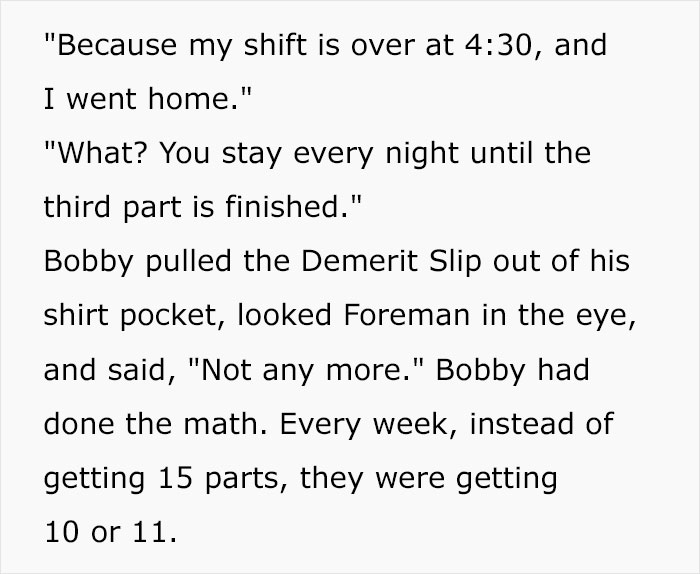“Leave Bobby Alone”: Power-Hungry Boss Won’t Listen, Messes Around With Key Worker, Gets Fired “Leave Bobby Alone”: Power-Hungry Boss Won’t Listen, Messes Around With Key Worker, Gets Fired