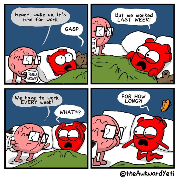 Battle Royale: The Hilarious Showdown Between Heart And Brain In Comic Form (New Pics)